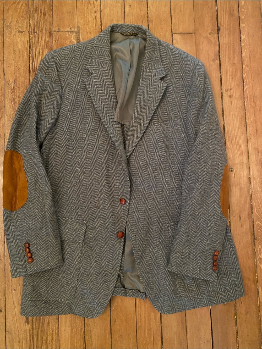 Palm beach tweed wool herringbone blazer size 44L